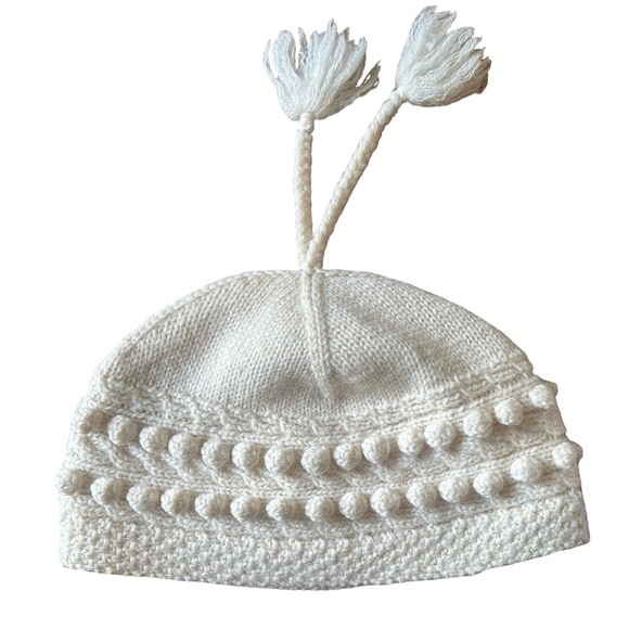 RALPH Ralph Lauren 100%Wool Cream Hat - Picture 2 of 8